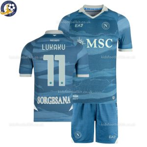 SSC Napoli LUKAKU 11 Limited Edition Kids Football Kit 2024/25 - Over View