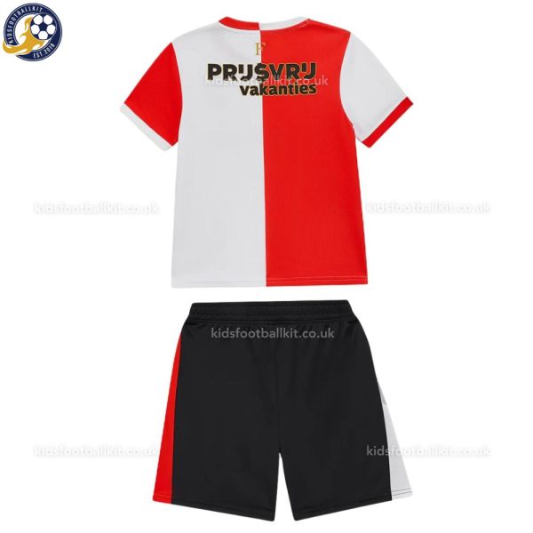Feyenoord Home Kids Football Kit 2025/26 - Back view