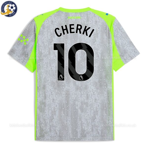 Man City CHERKI 10 Third Men Football Shirt 25_26 - Back View