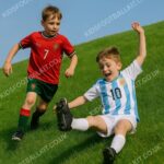 Ronaldo & Messi Kids Football Kit Combo - AI GEN VER 2