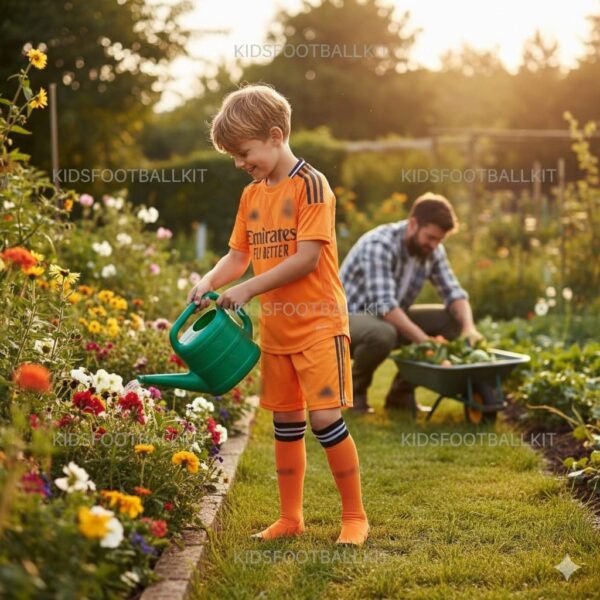 Real Madrid Away Kids Kit 2024/25 BELLINGHAM 5 - AI GEN
