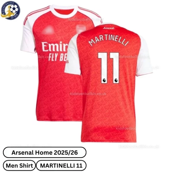 ar-snl Home Men Football Shirt 2025/26 – MARTINELLI 11 - blur