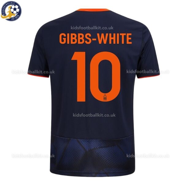 Nottingham Third Men Football Shirt 25_26 - Gibbs-White 10 - back view