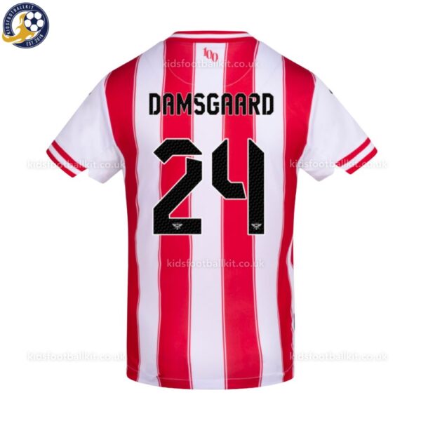 Brentford Damsgaard 24 Home 25 26 Men Football Shirt -back view