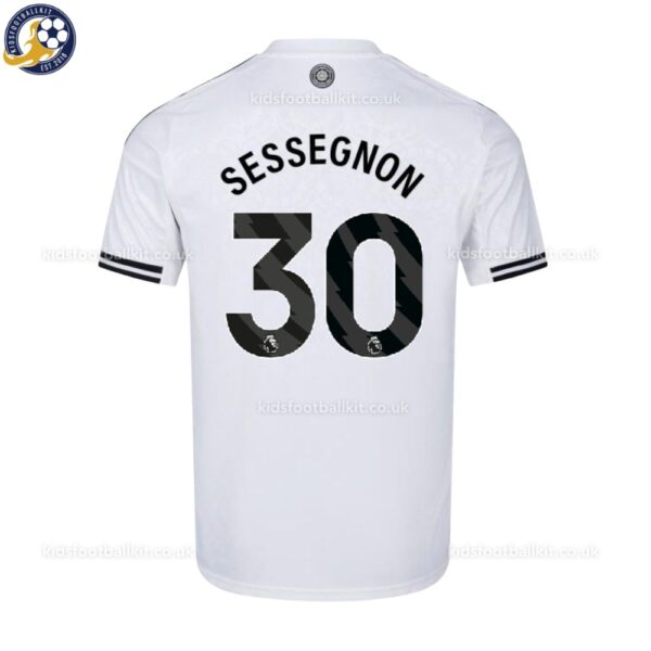 Fulham United SESSEGNON 30 Home 25 26 Men Football Shirt -back view