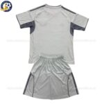 LA Galaxy Grey Training Kids Football Kit 25_26 - back view