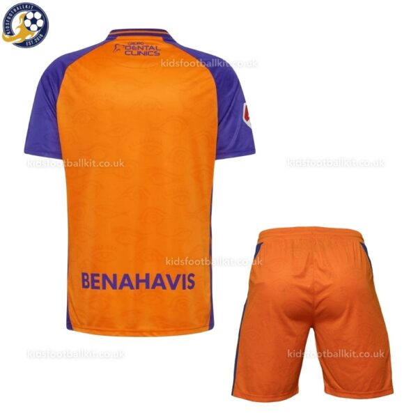 Malaga Third Kids Football Kit 2025_26-back view