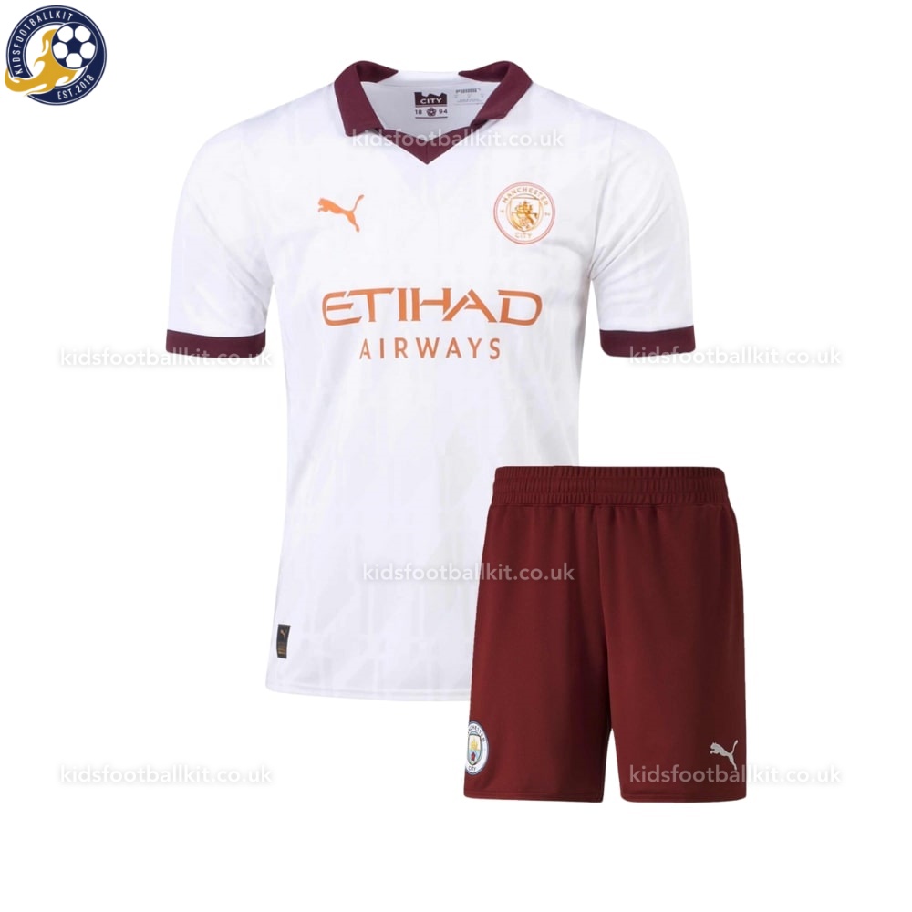 Manchester City Away Kids Football Kit 2023/24 (No Socks)