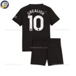Manchester City Grealish 10 Away 25 26 Kids Football Kit -back view