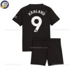 Manchester City Haaland 9 Away 25 26 Kids Football Kit -back view