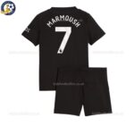 Manchester City Marmoush 7 Away 25 26 Kids Football Kit -back view