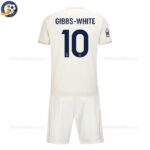 Nottingham Away Kids Football Kit 25_26 - Gibbs-White 10 - back view with socks