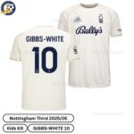 Nottingham Away Men Football Shirts 25_26 - Gibbs-White 10 - Overview