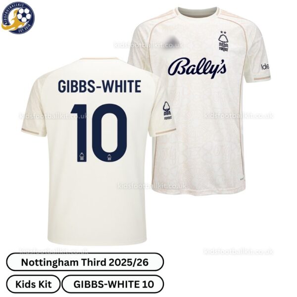 Nottingham Away Men Football Shirts 25_26 - Gibbs-White 10 - Overview