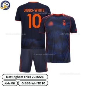 Nottingham Third Kids Football Kit 25_26 - Gibbs-White 10 - Overview