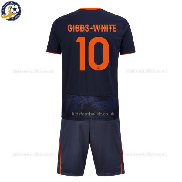 Nottingham Third Kids Football Kit 25_26 - Gibbs-White 10 - back view