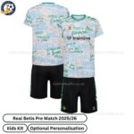 Real Betis Pre Match Kids Football Kit 2025_26 - over view