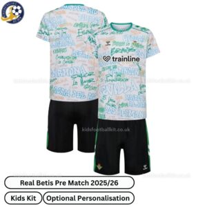 Real Betis Pre Match Kids Football Kit 2025_26 - over view