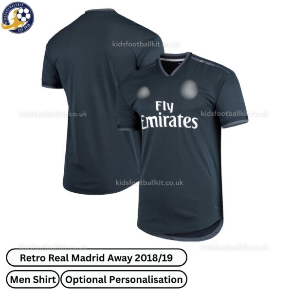 Retro Real Madrid Away Men Shirt 2018_19 - over view