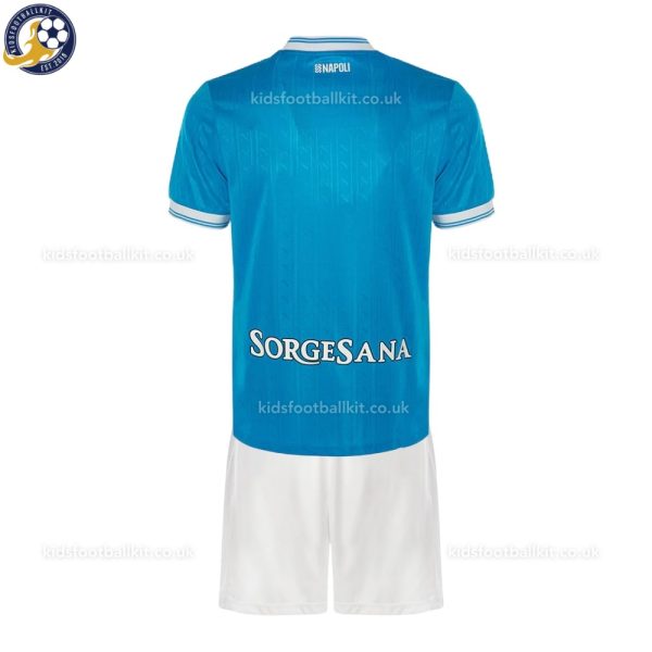 SSC Napoli Home Kids Football Kit 2025/26 - Back View