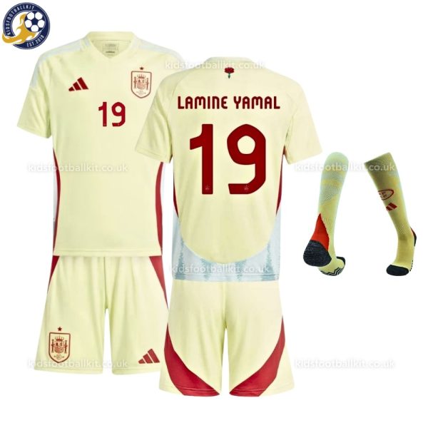 Spain-Yamal-19-Away-24-25-Kid-Football-Kit