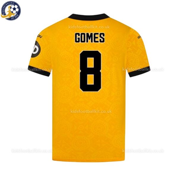 Wolves GOMES 8 Home 25 26 Men Football Shirt-back view