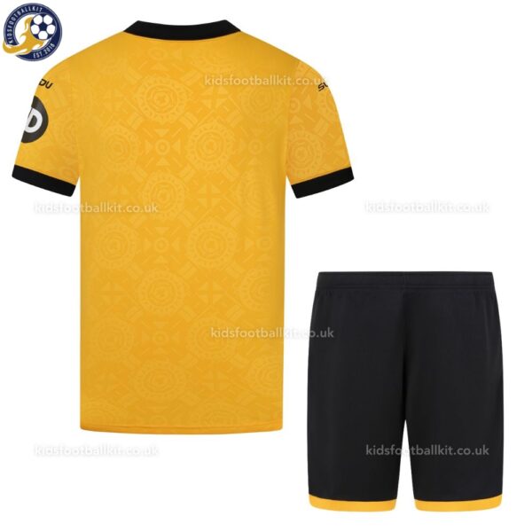 Wolves Home Kids Football Kit 25_26-back view