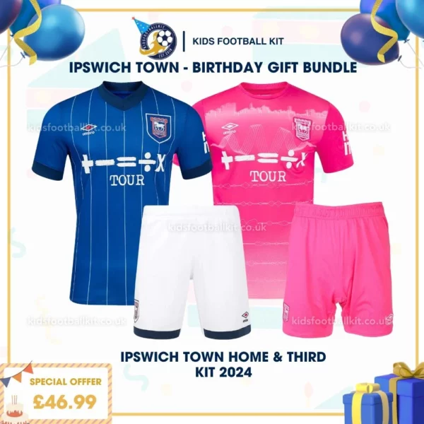 Ipswich Town Home & third kit 2024 - birthday
