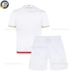 AS Monaco Home Kids Football Kit 2025/26 - Back View