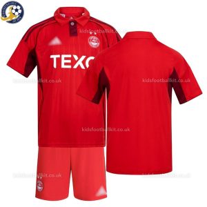 Aberdeen Home Kids Football Kit 2025/26 - Over View