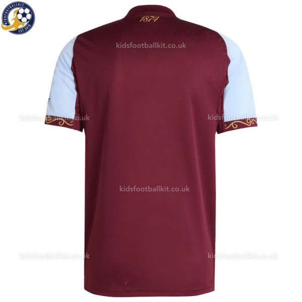 Aston Villa Home Men Football Shirt 2025/26 - Back View