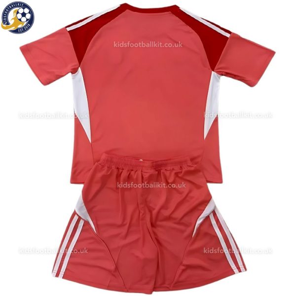Aston Villa Red Goalkeeper Kids Football Kit 2025/26 - Back View