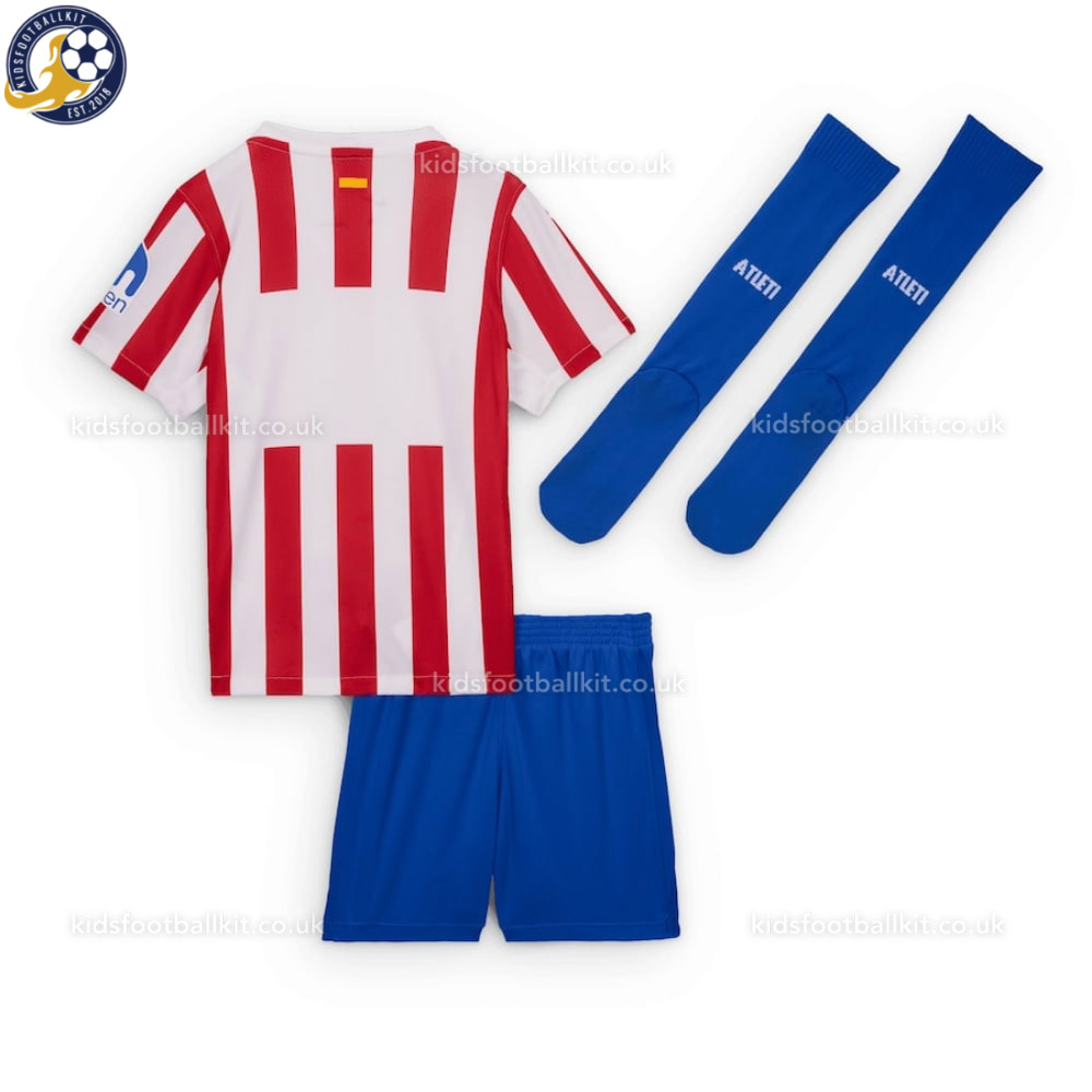 Atletico Madrid 25/26 Home Kids Football Kit