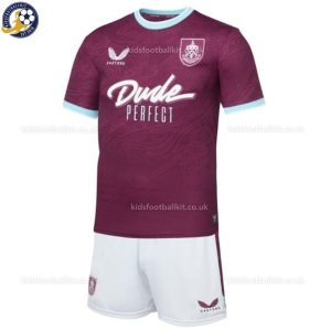 Burnley Home Kids Football Kit 2025/26 - Front View