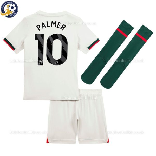 Chelsea PALMER 10 Away Kids Football Kit 2025/26 - Back View