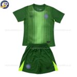 Chelsea 25/26 Green Goalkeeper Kids Football Kit - Front View