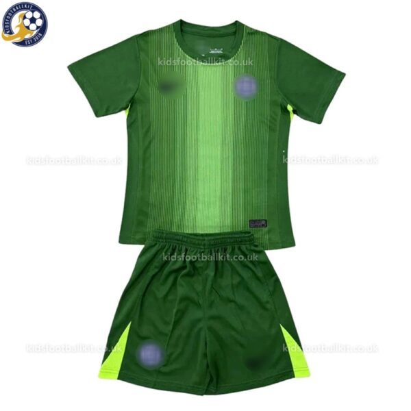 Chelsea 25/26 Green Goalkeeper Kids Football Kit - Front View