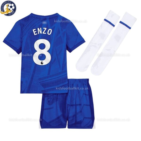 Chelsea ENZO 8 Home Kids Football Kit 2025/26 - Back View