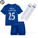 Chelsea WORLD CHAMPIONS 25 Home Kids Football Kit 2025/26 - Back View