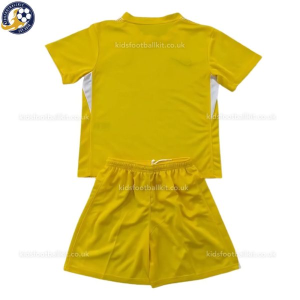 Chelsea 25/26 Yellow Goalkeeper Kids Football Kit - Back View