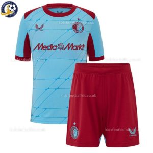 Feyenoord Third Kids Football Kit 2025/26 - Front view