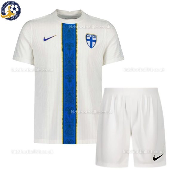 Finland Home Kids Football Kit 2025/26 -Front View