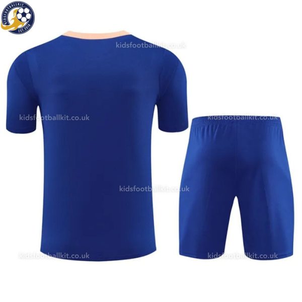 France Blue Training Kids Football Kit 2025/26 - Back View