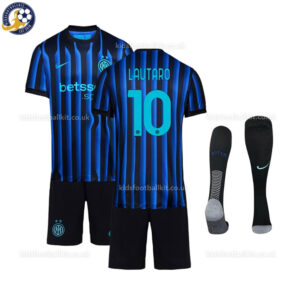 Inter Milan LAUTARO 10 Home Kids Football Kit 2025/26 - Over View