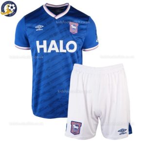 Ipswich Town Home Kids Football Kit 2025/26 - Front view