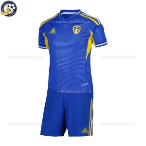 Leeds United Away Kids Football Kit 2025/26 - Front View