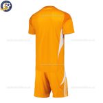 Leeds Utd Orange Goalkeeper Kids Football Kit 2025/26 - Back View