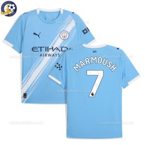 Man City MARMOUSH 7 Home Men Football Shirt 25/26 - Over View