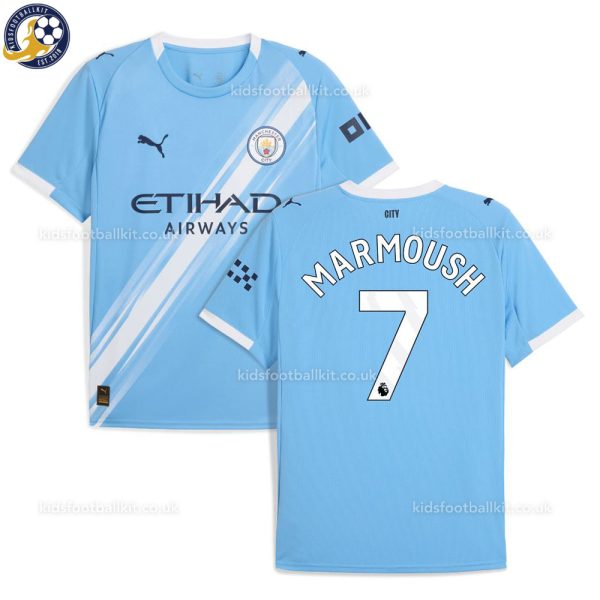 Man City MARMOUSH 7 Home Men Football Shirt 25/26 - Over View
