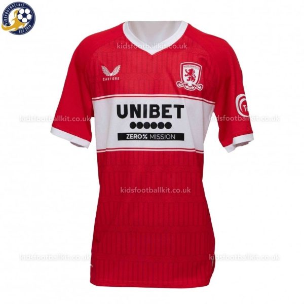 Middlesbrough Home Men Football Shirt 2025/26 - Front view